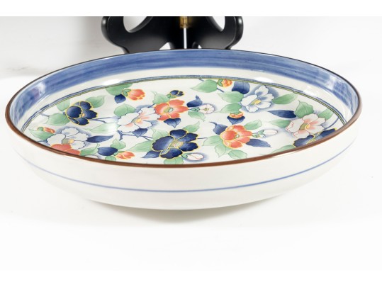 Tajimi Kutani Japan Asian Porcelain Decorative Bowl & Platter