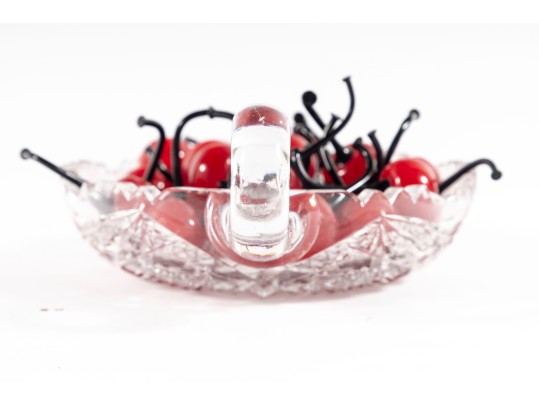 Lot Of Art Glass Cherries (32 Count)