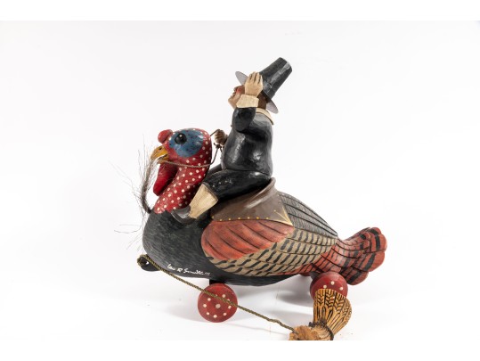Leo Smith Limited Edition Turkey Rider Woodcraft Toy