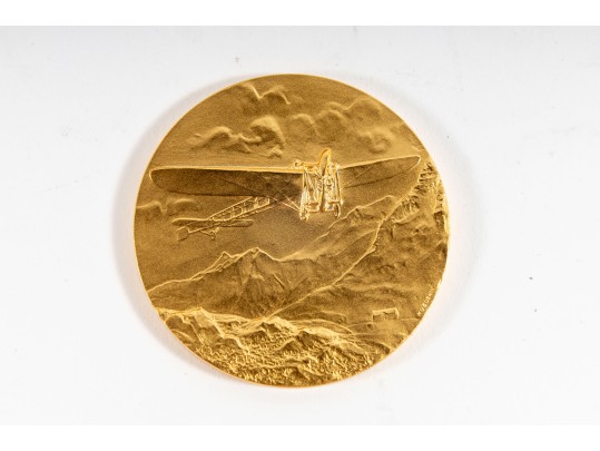 Gold Plated Post Exhibition LUPO Huguenin Commemorative Coins