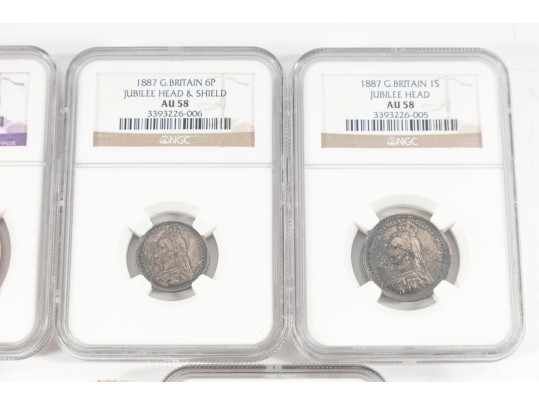 NGC Graded Great Britain Florin Jubilee Head Coins