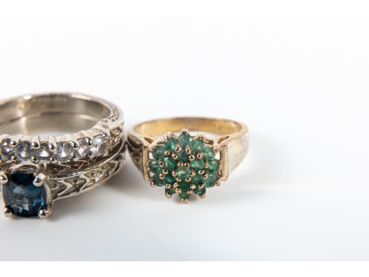 Three Gemstone Rings