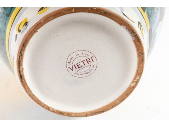 Vietri Italy Hand-Painted Pottery Vase