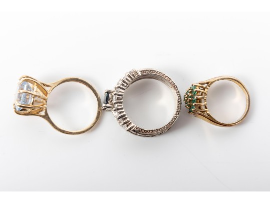 Three Gemstone Rings