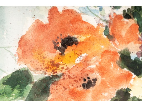 Joan DerryBerry (American, 20th C) Original Watercolor Still Life Painting