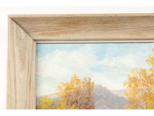 Clayson Baker (American, 1908-1975) Original Oil On Canvas Landscape Painting