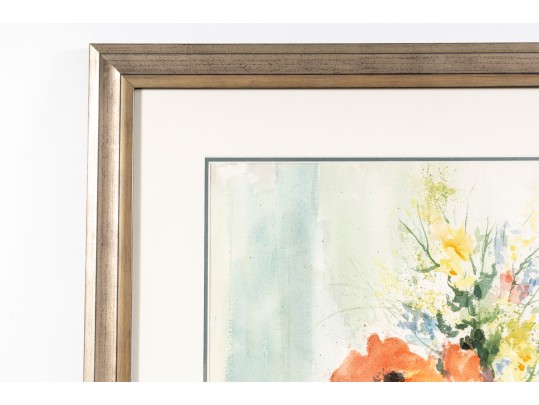 Joan DerryBerry (American, 20th C) Original Watercolor Still Life Painting