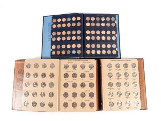 Lincoln Cent & Statehood Commemorative Quarter Books