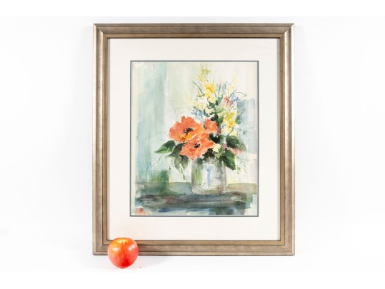 Joan DerryBerry (American, 20th C) Original Watercolor Still Life Painting
