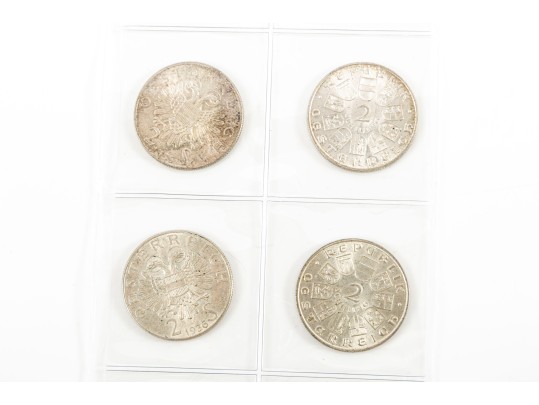 Austrian Silver 2 Schilling Coins (20 Count)
