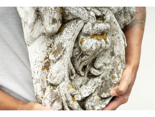 Large Decorative Concrete Lion Head 