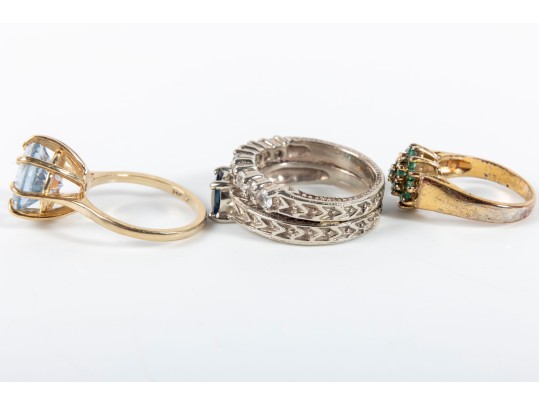 Three Gemstone Rings