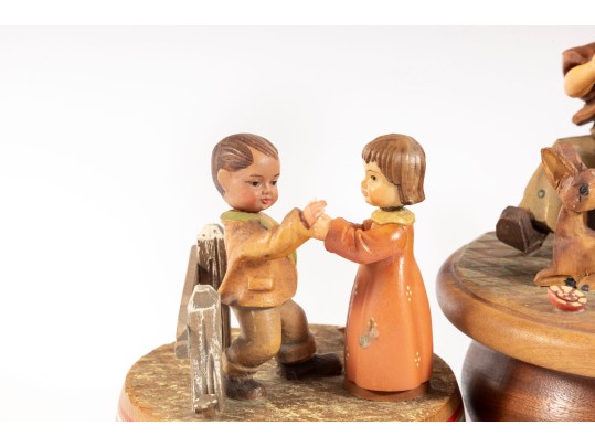 Vintage Swiss Thorens Wooden Music Boxes