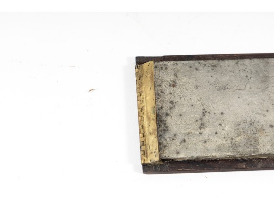 Vintage Coffin Form Mahogany Tea Caddy