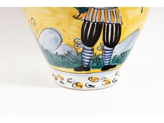 Vietri Italy Hand-Painted Pottery Vase