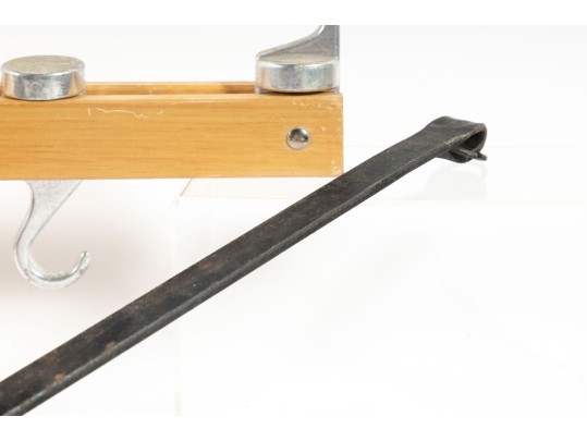 Vintage Copper Pan Set With Overhead Pan Hanger (Hooks Included)