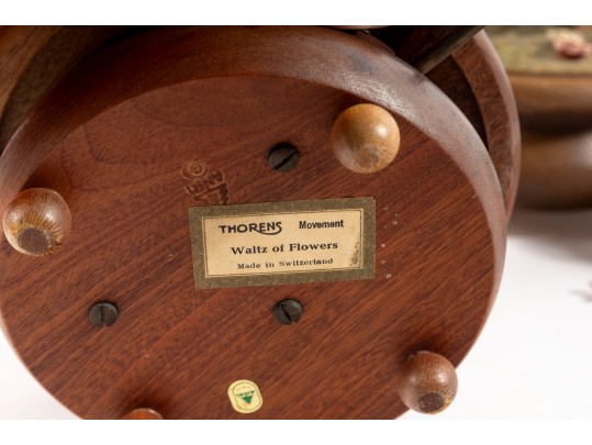 Vintage Swiss Thorens Wooden Music Boxes