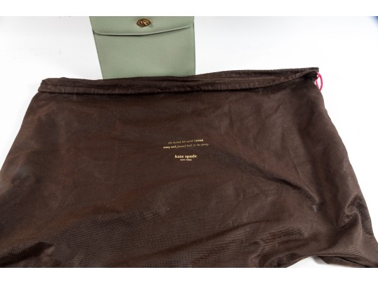 Vintage Coach Madison Biltmore Bag & Wallet In Celadon Green Leather