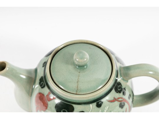 Celadon Glaze Dragon Lidded Teapot