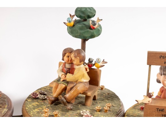 Vintage Swiss Thorens Wooden Music Boxes