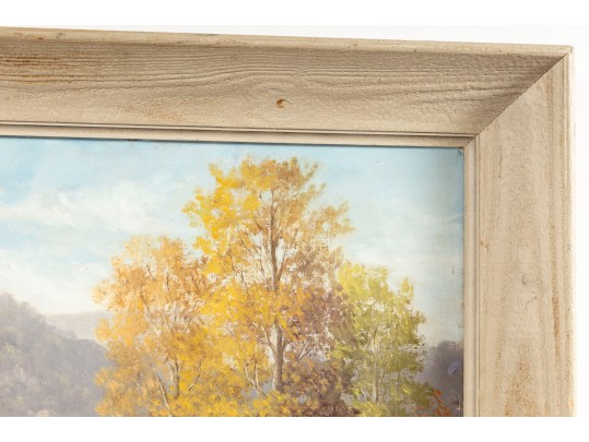 Clayson Baker (American, 1908-1975) Original Oil On Canvas Landscape Painting