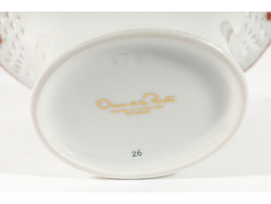 OSCAR DE LA RENTA Roya Poppy Pierced Vase