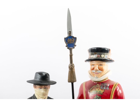 Beefeater London & Lion Stone Whiskey Decanters