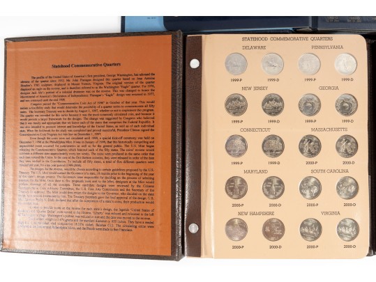 Lincoln Cent & Statehood Commemorative Quarter Books