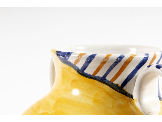 Vietri Italy Hand-Painted Pottery Vase