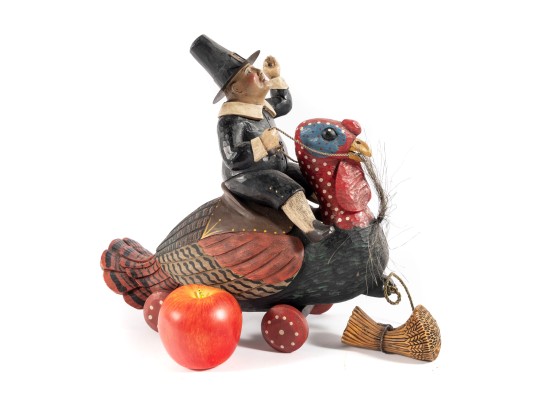 Leo Smith Limited Edition Turkey Rider Woodcraft Toy