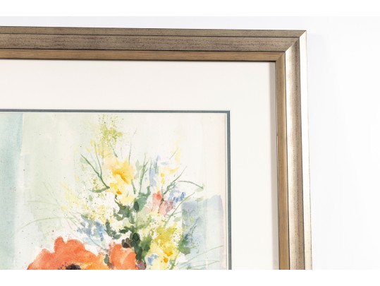 Joan DerryBerry (American, 20th C) Original Watercolor Still Life Painting