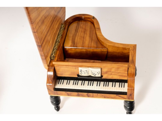 Vintage Swiss Music Box Miniature Pianos