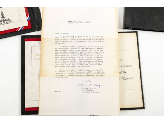 Three United States Bicentennial Day Commemorative Medals 