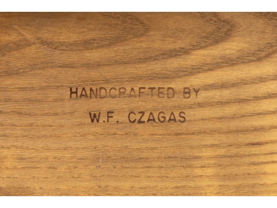 W.F. Czagas Wood Marquetry Box 