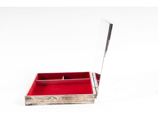 Espamer '96 Seville Exhibition Silver-Plated Jewelry Box