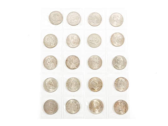 Austrian Silver 2 Schilling Coins (20 Count)
