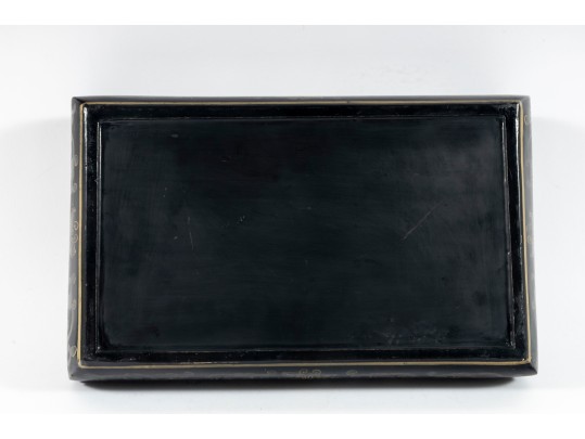 Oriental Laqeured Wood & Enamel Capsule Box