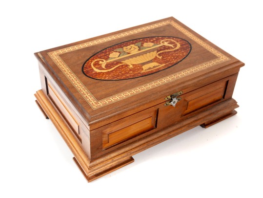 W.F. Czagas Wood Marquetry Box 