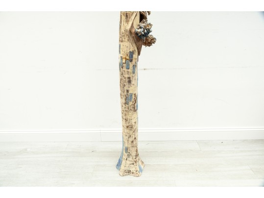 Frances Alvarino Norwood (American [NC], 20th C.) Studio Pottery Flower Bearing Woman