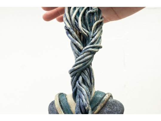 Frances Alvarino Norwood (20th Century) Studio Pottery Slim Lady Sculpture