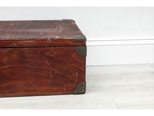 Antique Wood Tool Trunk