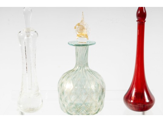 Seven Antique Glass Perfume/Scent Bottles 