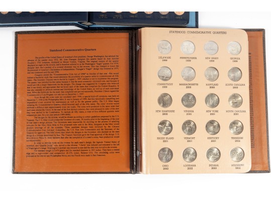 Lincoln Cent & Statehood Commemorative Quarter Books