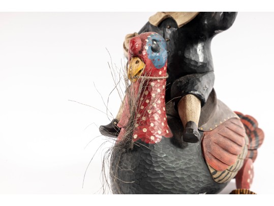 Leo Smith Limited Edition Turkey Rider Woodcraft Toy