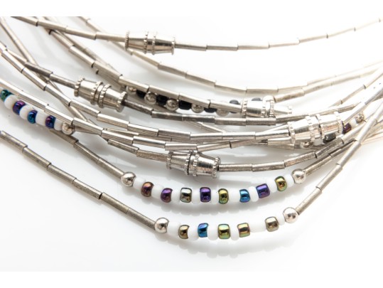 Collection Of Silver/Gold-Tone Metal Costume Jewelry 