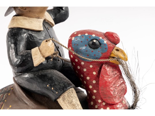 Leo Smith Limited Edition Turkey Rider Woodcraft Toy