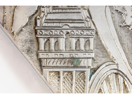 Espamer '96 Seville Exhibition Silver-Plated Jewelry Box