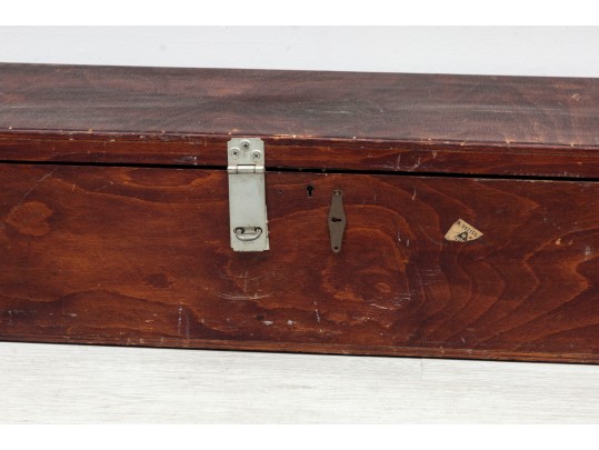 Antique Wood Tool Trunk