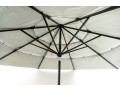 Modern Patio Umbrella In Gray & Iron Stand