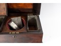 Vintage Coffin Form Mahogany Tea Caddy